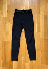 Leggings ADIDAS Tights Aeroready "Logo" Sporthose Mesh Freizeit, Schwarz, Gr 152
