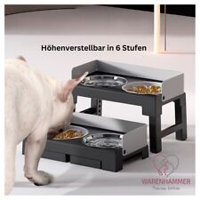 Futternapf Hundenapf höhenverstellbar erhöht 3 in 1 Napf-Set Premium Qualität