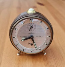 Mechanischer Peter Silent Variant Wecker Uhr vintage made in Germany 1960er