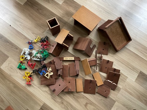 Fort holz mit cowboy - fort,