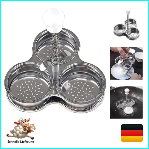 Eierkocher 3er edelstahl mit - eierkocher,