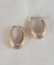 TCM 14K Gelbgold ovale Creolen