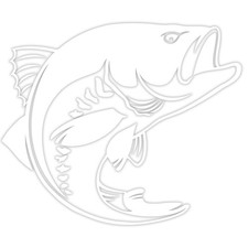 Fisch Aufkleber 24,6x20,7cm