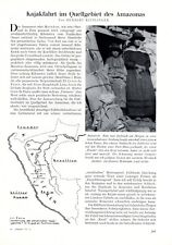 Kajak Fahrt im Amazonas XL Bericht 1938 Quellgebiet Quelle Peru Wanderkajak
