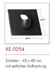 Venduct Grundplatte DN 110 schwarz 40x40cm KE0254 für Schiefer, Schindeln