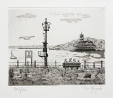 Ann Kienert Radierung Krughorn