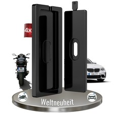 IVALITY® 2x PlateLock Kennzeichenhalter rahmenlos - Für Auto und Motorrad