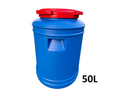 Weithalsfass 50 l Sauerkrautfass Regen Fass Futtertonne Fasssilage Deckelfass