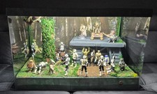 Star Wars Endor Bunker Diorama inkl. Figuren-Ewoks,Trooper, Beleuchtung &elektr.