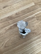 GLOBO Jimmy Tischleuchte Dekoleuchte Rose in Vase verchromt RGB LED 30cm