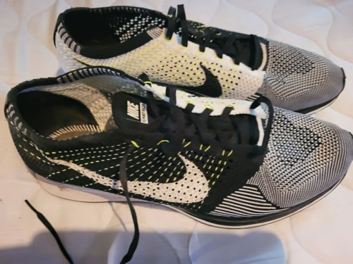 Nike flyknit racer - flyknit, white