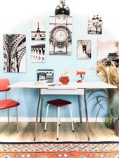 sympathischer Küchentisch  Ausziehtisch  Esstisch Vintage alt 60er 70er Jahre