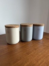 Potluck Keramiktöpfe 3 Stck. Beige | Grau | Blau  75 ml