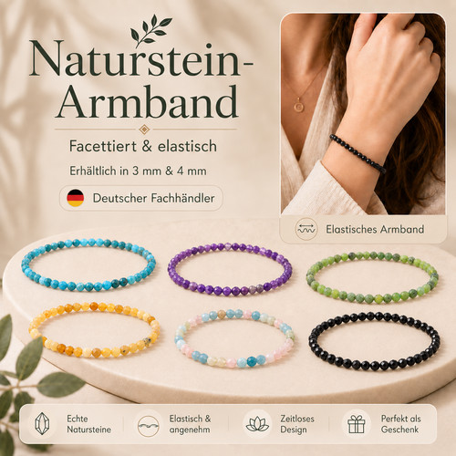 Edelstein armband facettiert - armband,