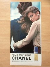  ORIGINAL REKLAME  1980  CHANEL  Pour Monsieur Eau de Toilette