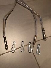 3x Kunststoff Planen Seil 1,40m Durchmesser 8mm+4 Seilendverschluss + 4 Simplex