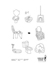 Plakat, "Darm mit Charme", Toiletten aller Welt: Das Plakat zum Weltbestseller, 