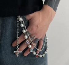 Geldbörse Kette Chrom Goth