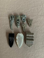 8 Vintage alte Dress Clips