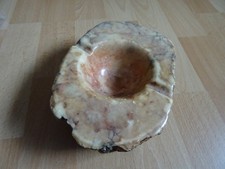 Schwerer Aschenbecher, Marmor ?, Naturstein, Vintage, beige,