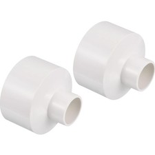PVC Reduzierrohr Fitting 75x32mm 2er Set Kupplungsadapter Wasserrohr Verbindung