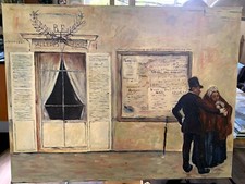 Post Impressionistisches Gemälde Ölgemälde handgemalt und signiert L. Mucke