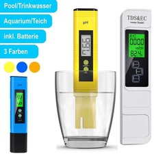 3 In 1 Digital PH/Temp/TDS/EC Messgerät Wasserqualität Tester Aquarium Pool