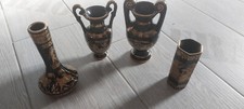 4 Teile Dekoration Kunst schwarz/gold Griechenland Vase Krug Karaffe