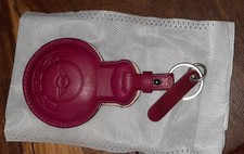 Lederhülle für Mini Autoschlüssel Keyless Go In kräftigem Pink