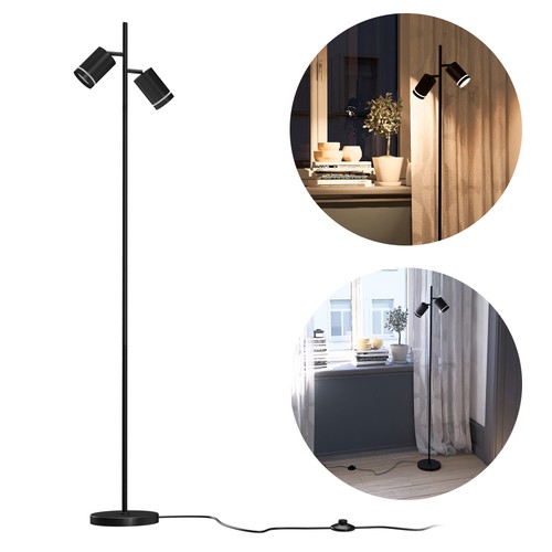 Tavira stehlampe schwarz 2er - stehlampe,