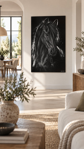 Lien schwarzes pferd - lien,