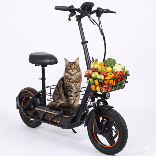 Scooter mit haustierkorb - mit,