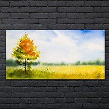 Gemälde Abstrakte Baum Himmel