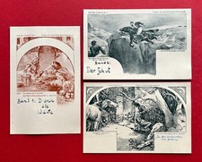 3 x AK KARL MAY Postkarten Nr