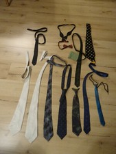 12 Teile Herren Krawatten Sammlung - Fliege - kaum getragen