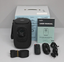 Lisowod L01pro Mini-Videoprojektor 1080PFull HD WIFI 5G & Bluetooth 5.3 Schwarz