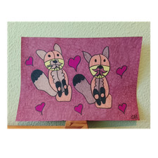 Original zeichnung liebe - ,