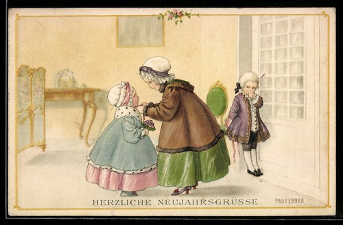 Künstler pauli ebner - künstler-ak,