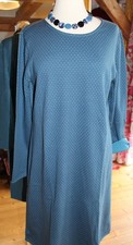 Heidekönigin kuscheliges Wendekleid Blau/Jeans Gr.M,L,XL; Gots Bio BW; Neu!!