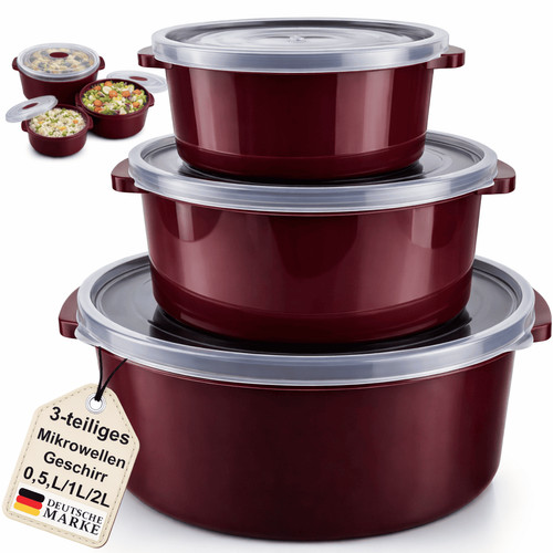 Mikrowellengeschirr 3er set - 3er,