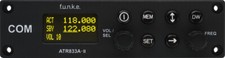 Funkgerät f.u.n.k.e. AVIONICS ATR833A-II-OLED Flachversion, 8,33 kHz Flugfunk