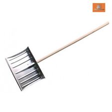 Aluminium Schneeschieber Schneeschaufel 50cm x 1300mm mit Holzstiel Schneeräumer