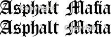 Asphalt Mafia Dekor Aufkleber
