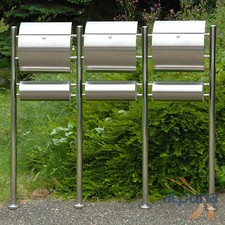 Dreier-Standbriefkasten 3er