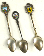 3 Souvenir Löffel Antiko 800 Alt Ötting Stuttgart Bad Füssing Z-4418