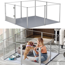 Welpenlaufstall XXL Wurfkiste Welpenauslauf H-60 Hundelaufstall Wurfbox mit Tür