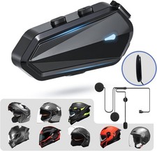 BT Helm Headset Motorradhelm Intercom  Wasserdicht Bluetooth Freisprechen