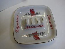 alter Porzellan-Ascher " Raucht Atlantik Zigarren " Mitterteich Bavaria