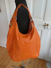 Echtledertasche gross, orange