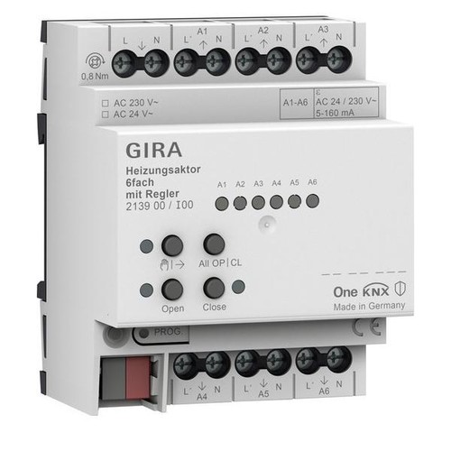 Gira heizungsaktor regler - gira, 6-f.